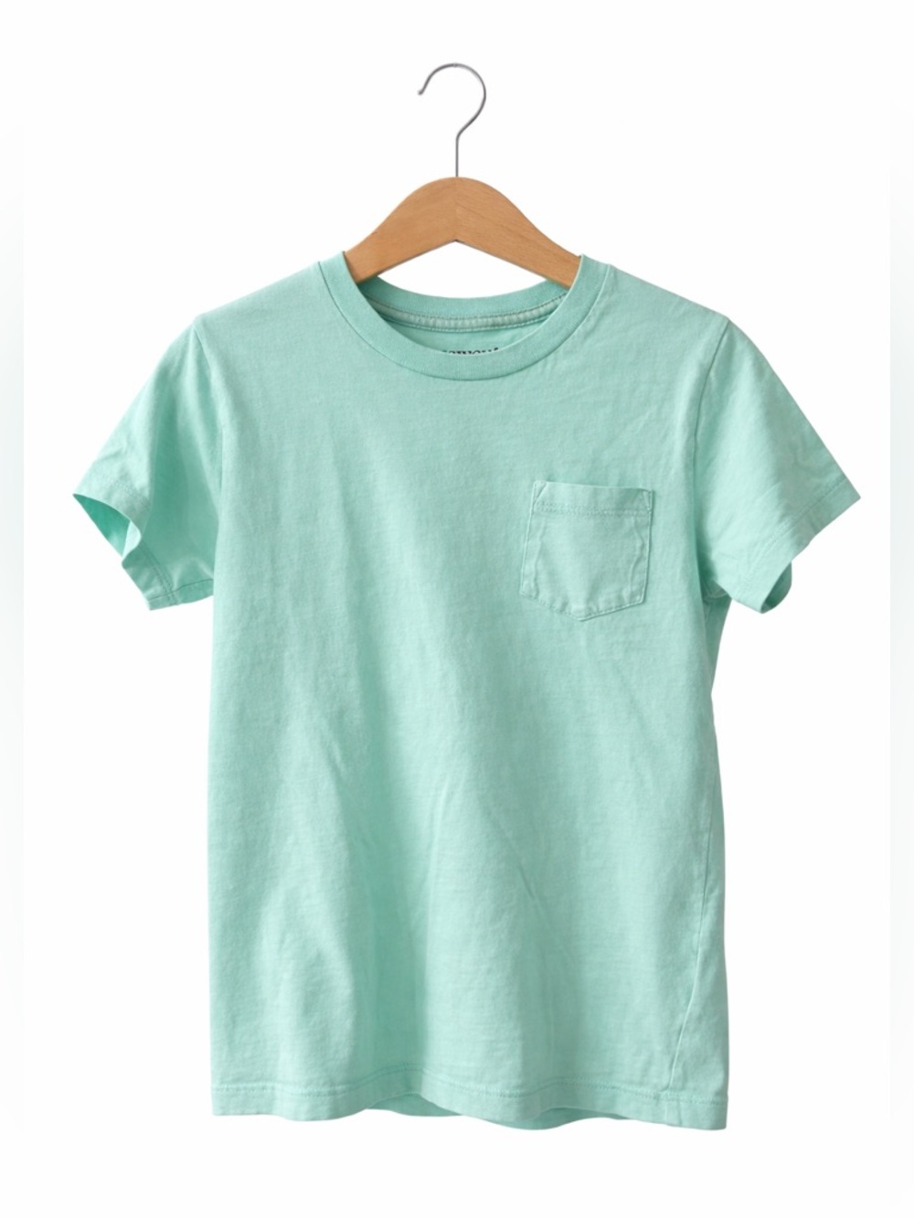 J. Crew Kids Short Sleeve Pocket Tee in Mint
